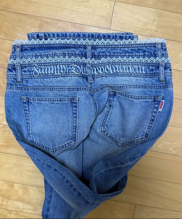 MUSINSA | SCULPTOR Double Waist Boots Cut Denim Mid Blue