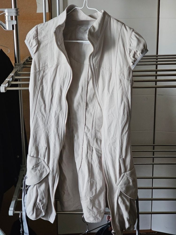 MUSINSA公式 | SCULPTOR Cargo Zip-Up Dress Ice Gray