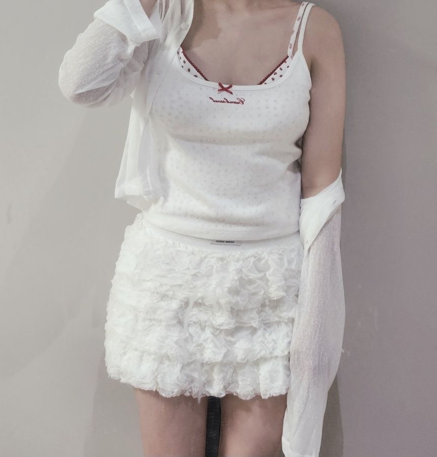 MUSINSA公式 | CRANK Cancan frill mini skirt_ivory