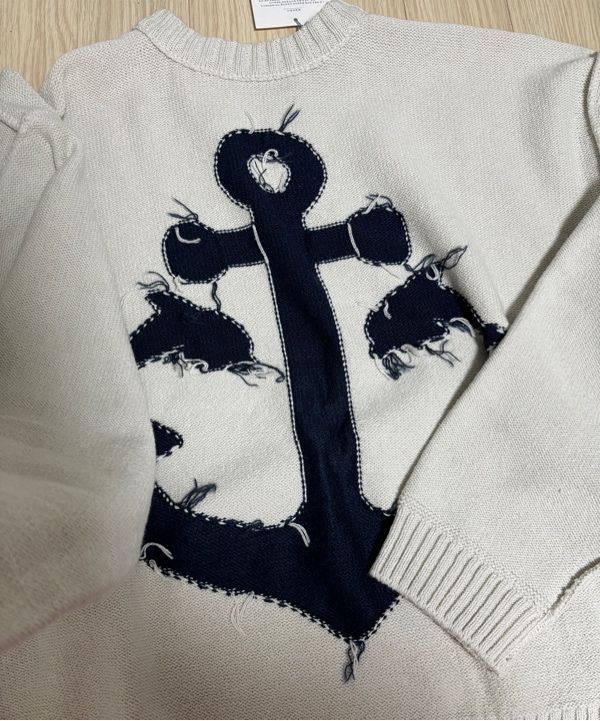 さらに100円引き◆WAI KEI◆Marine reversible graphic knit さらに100円引き◇WAI KEI◇Marine reversible graphic knit