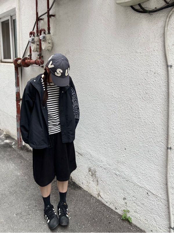 MUSINSA | SUNLOVE Cut Off Capital Cap Charcoal
