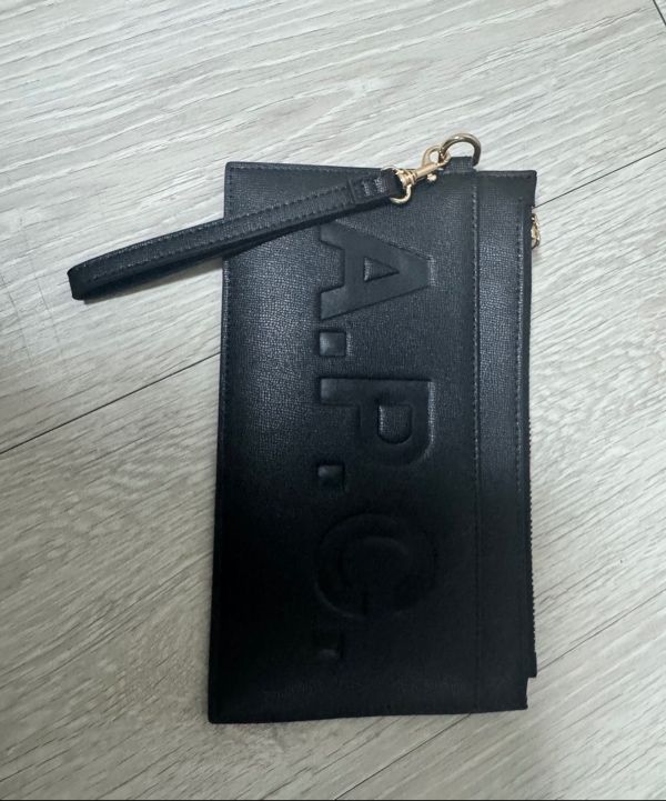 ☆A.P.C.☆ Pochette Market Half Wallet Silver PUABKM63566RAB MUSINSA | A.P.C. Pochette Market Bifold Wallet - Silver