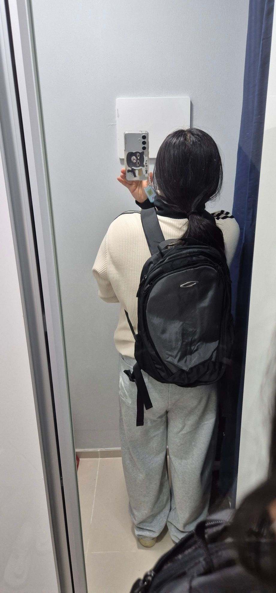 MUSINSA | NOIAGO NOI1182 Space Logo Backpack (Gray)