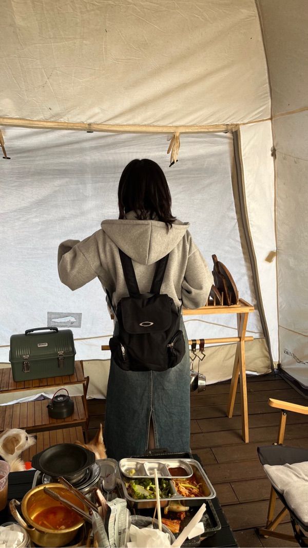 MUSINSA | NOIAGO NOI1184 Symbol Logo Backpack (Black)