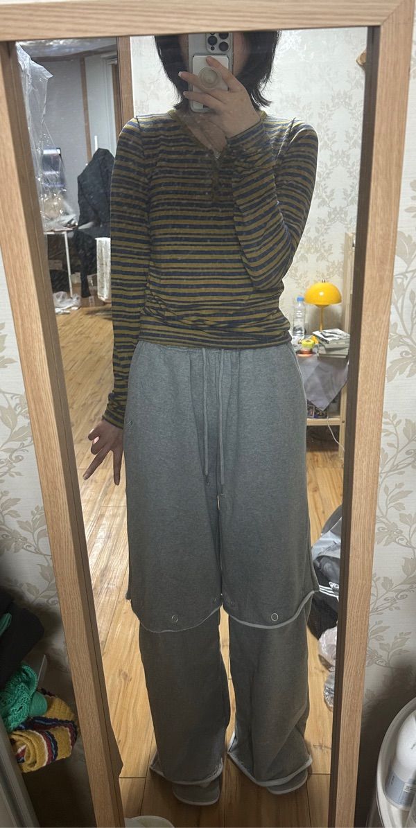 MUSINSA | FANCY CLUB [NF] Two-way punch lettering sweatpants