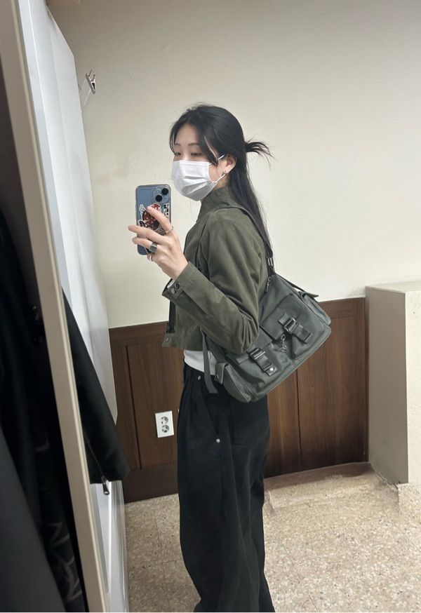 ☆NASTY FANCY CLUB☆ NF Calm Intense Shoulder Bag KHAKIF24QE MUSINSA | FANCY CLUB [NF] Calm Intense Shoulder Bag (KHAKI)_