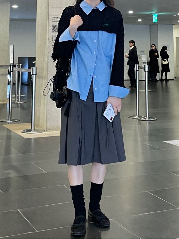 スカート NASTY FANCY CLUB [NF] FORMAL BUTTON PLEATS MIDISKIRT 4BTR613 BUY NASTY FANCY CLUB Skirt FORMAL BUTTON PLEATS MIDI SKIRT