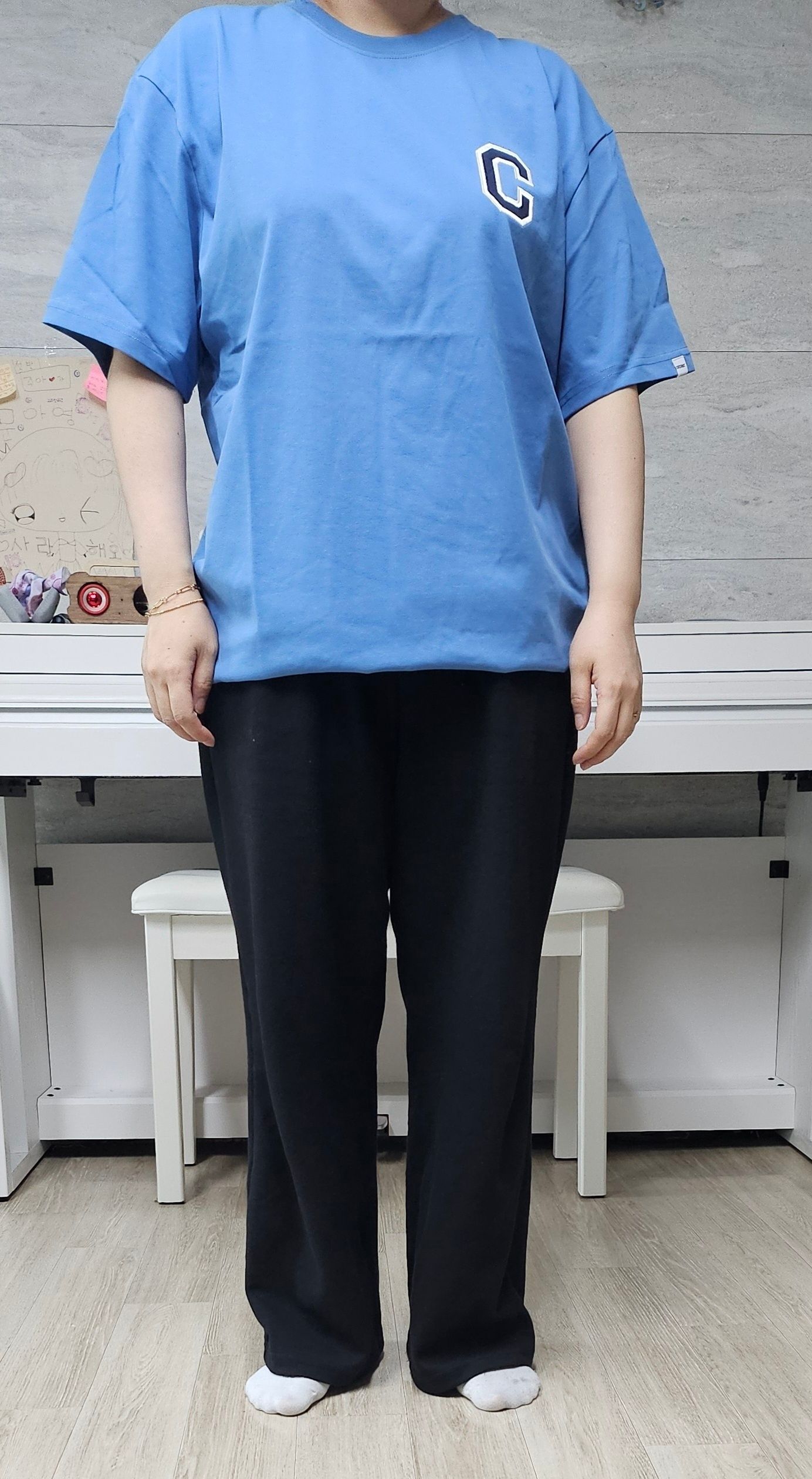 COVERNAT■Shine C Logo T-shirt ■送料込 MUSINSA公式 | COVERNAT Shine C logo t-shirt navy