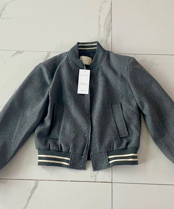 ◇Siyazu◇ SIOT4098 Overfit Varsity Jacket_Charcoal MUSINSA | SIYAZU SIOT4098 Overfit Varsity Jacket_Charcoal