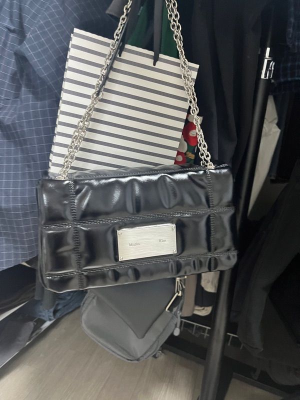 MUSINSA公式 | MATIN KIM CLASSIC CHAIN QUILTING BAG IN BLACK