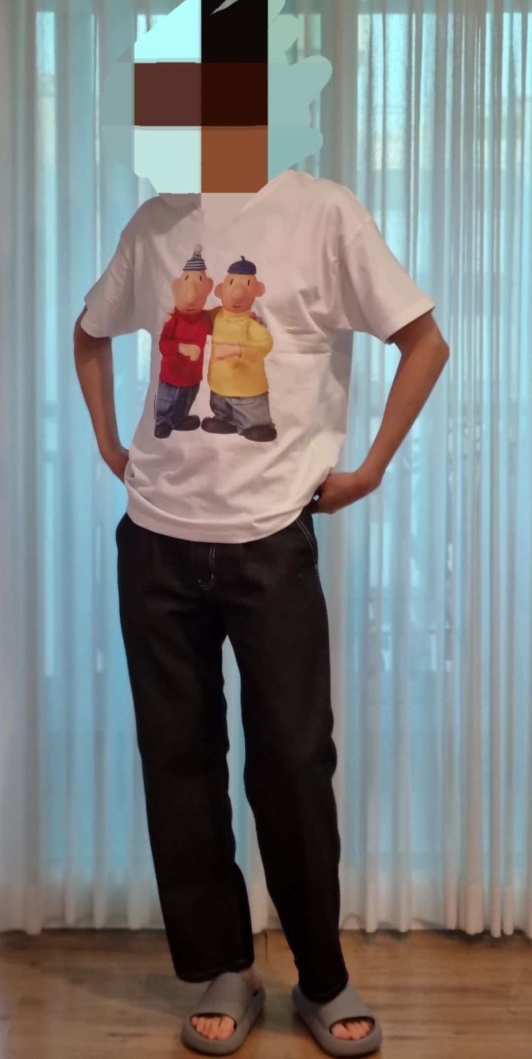 Tシャツ・カットソー LAUGHER PATMAT Best Friend T-Shirt White PM8 MUSINSA | LAUGHER [PAT&MAT] Best Friend T-shirt - White