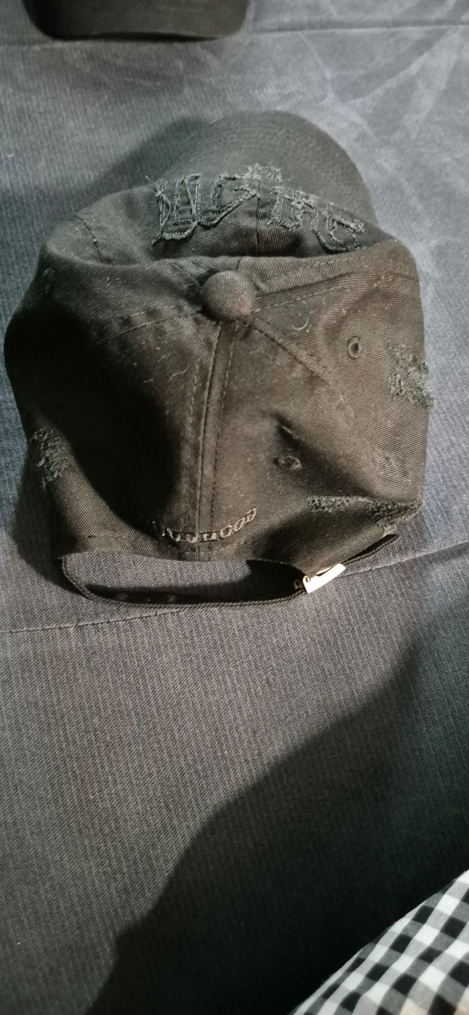 MUSINSA | HOODHOOD HD applique damage ball cap brown