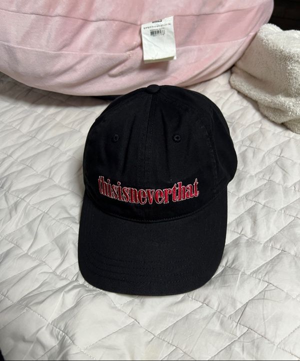 帽子 thisisneverthat/Double Stitch Onyx Cap thisisneverthat - Double Stitch Onyx Cap (Navy) | HHV