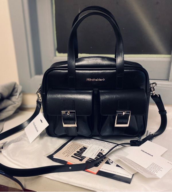 MUSINSA公式 | FILLINTHEBLANK PK Middle Shoulder Bag (black)