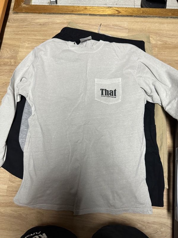 MUSINSA | thisisneverthat® (SS24) That Pocket L/S Tee Charcoal