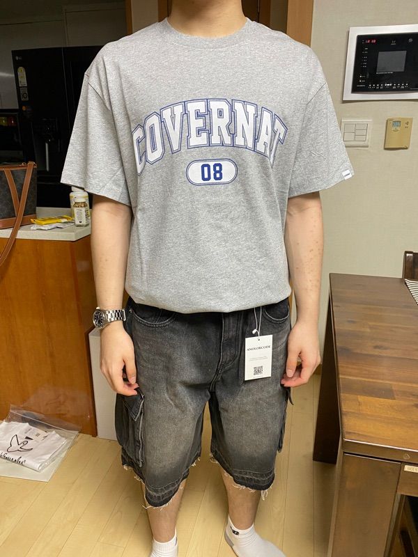 Tシャツ・カットソー COVERNAT Arch 08 Logo T-Shirt Khaki MUSINSA | COVERNAT arch logo t-shirt black