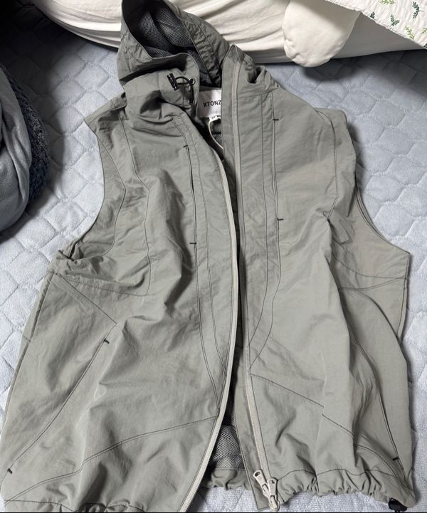 アウターその他 XTONZ XJ109 Star Stitch Hooded Nylon Vest GRAY XJ109GR MUSINSA | XTONZ XJ109 Star Stitch Hooded Nylon Vest (GRAY)