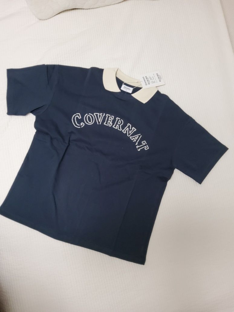 ★COVERNAT★ Arch Applique Dyed T-Shirt Dark Navy CO2502ST36 MUSINSA | COVERNAT Arch Applique Dyed T-Shirt Dark Navy