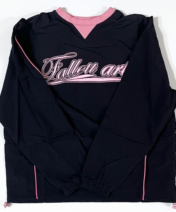 MUSINSA | FALLETT Art Club Piping Nylon Pullover Red