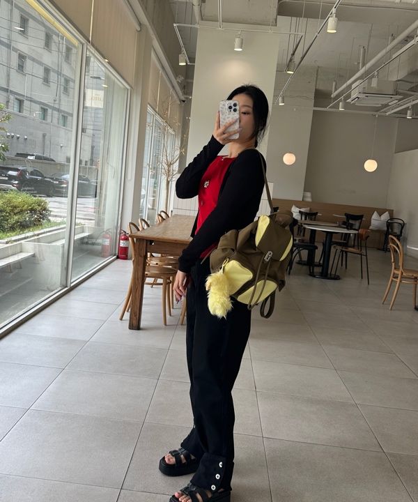 MUSINSA | VUNQUE Hey Double Pocket Backpack M (헤이 더블 포켓 백팩