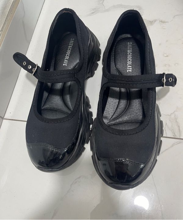 MUSINSA | SALT AND CHOCOLATE Round Toe Mary Jane Strap