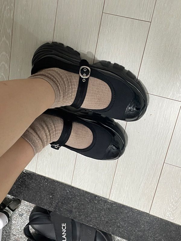 MUSINSA | SALT AND CHOCOLATE Round Toe Mary Jane Strap