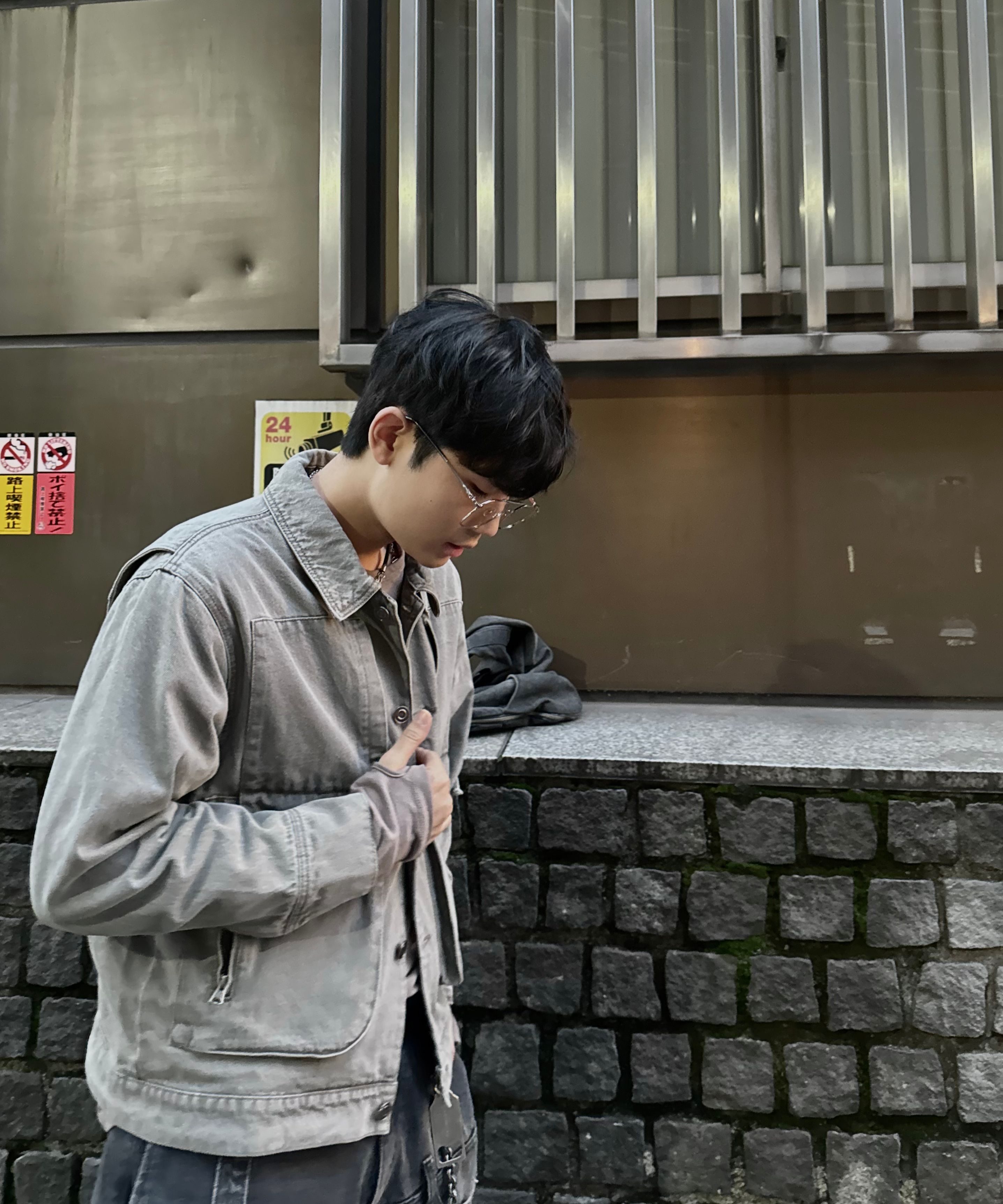 ★IN SILENCE★ Boxy fit denim trucker jacket SAND GRAY IM2D2 MUSINSA | INSILENCE Boxy fit denim trucker jacket SAND GRAY