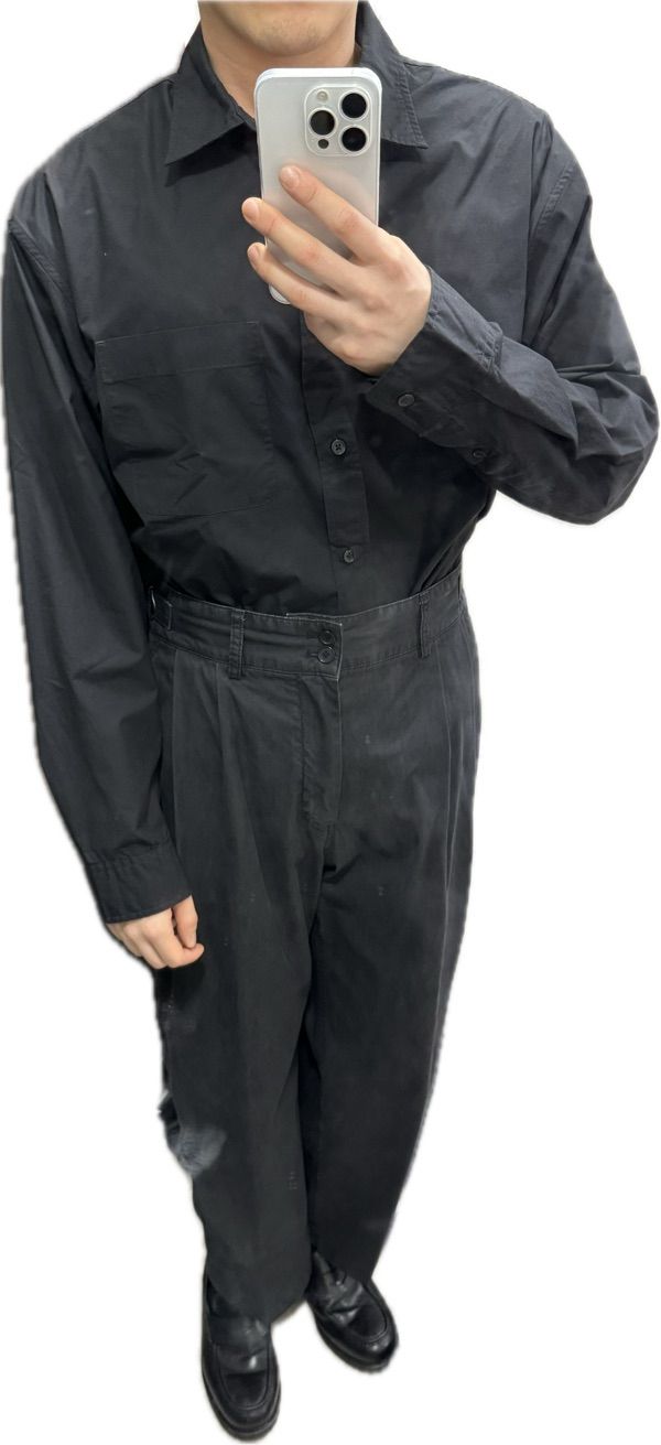 MUSINSA | ANOTHER OFFICE Santiago Garment Pants (Almost Black)