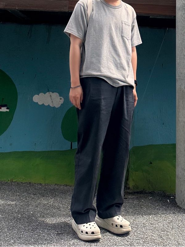 MUSINSA | ANOTHER OFFICE Santiago Garment Pants (Graphite)
