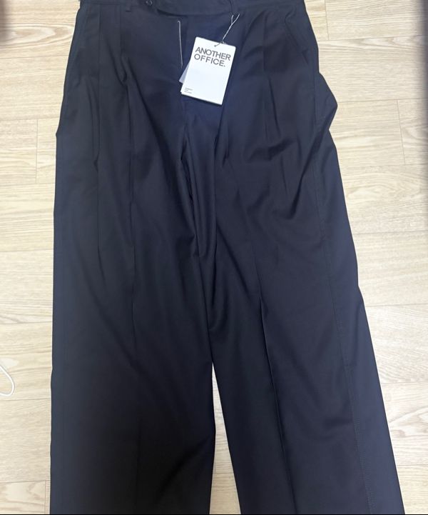 MUSINSA | ANOTHER OFFICE [SS] Santiago Slacks (Black)