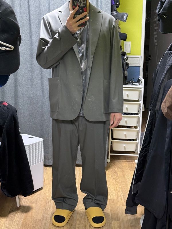 MUSINSA | ANOTHER OFFICE Santiago Sports Jacket (Olive Gray)