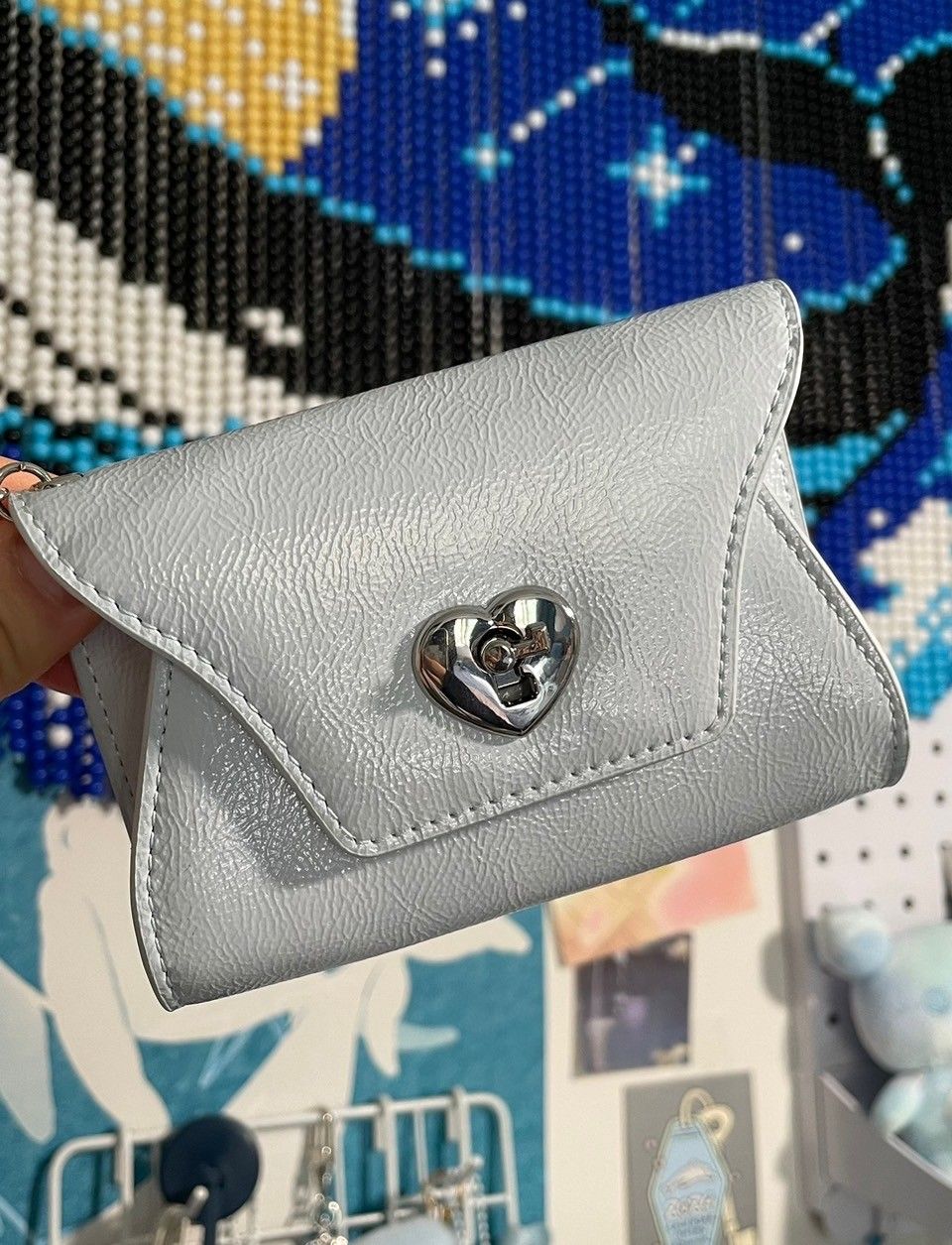 MUSINSA | LEMASQUE Heartlock Keyring Multi Pouch Card Wallet