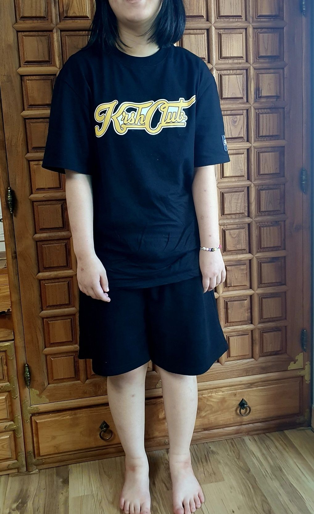 ☆KIRSH☆ sporty graphic t-shirt black KIRSH Doodle Cherry Tomboy Graphic Tee Shirt Black | Basic