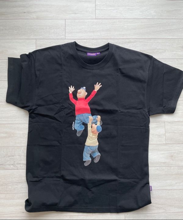 Tシャツ・カットソー LAUGHER PATMAT WOW T-SHIRT BLACK PM17 MUSINSA公式 | LAUGHER [PAT&MAT] Wow, T-shirt. - Black