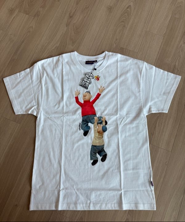 Tシャツ・カットソー LAUGHER PATMAT WOW T-SHIRT BLACK PM17 MUSINSA公式 | LAUGHER [PAT&MAT] Wow, T-shirt. - Black