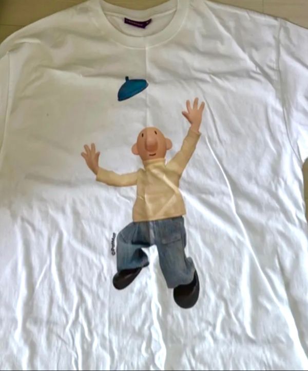MUSINSA公式 | LAUGHER [PAT&MAT] Wow, pat T-shirt. - White