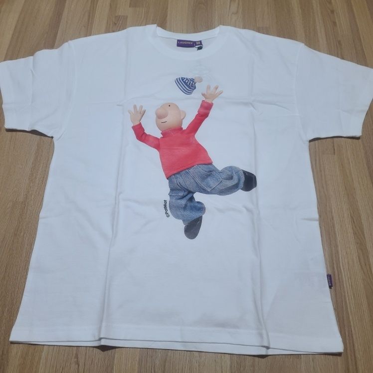 Tシャツ・カットソー LAUGHER PATMAT Wow Pat T-Shirt White PM20 MUSINSA | LAUGHER [PAT&MAT] Wow, pat T-shirt. - White