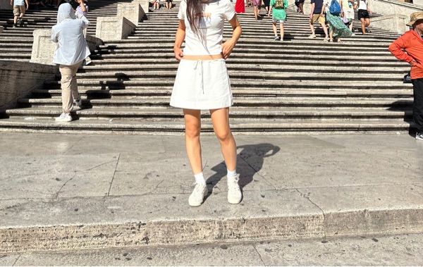 MUSINSA | GLOWNY FLOW LINEN MINI SKIRT (WHITE)