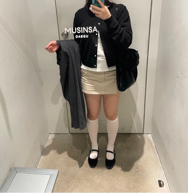 ★送料・関税込★GLOWNY★glowny OXFORD COTTON MINI SKIRT ★ MUSINSA公式 | GLOWNY OXFORD COTTON MINI SKIRT (BEIGE)