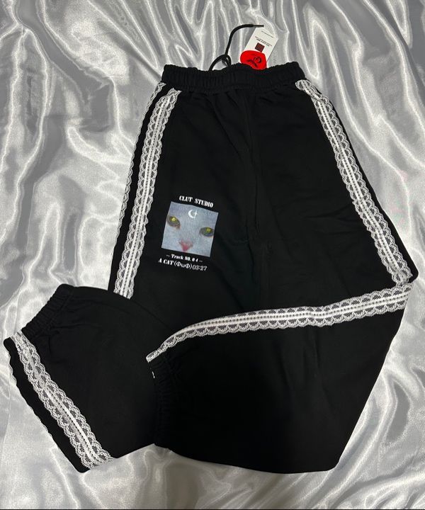 【CLUT STUDIO】0 8 Lace Cat Jogger Pants Designer fashion, Seoul-fully created | W Concept