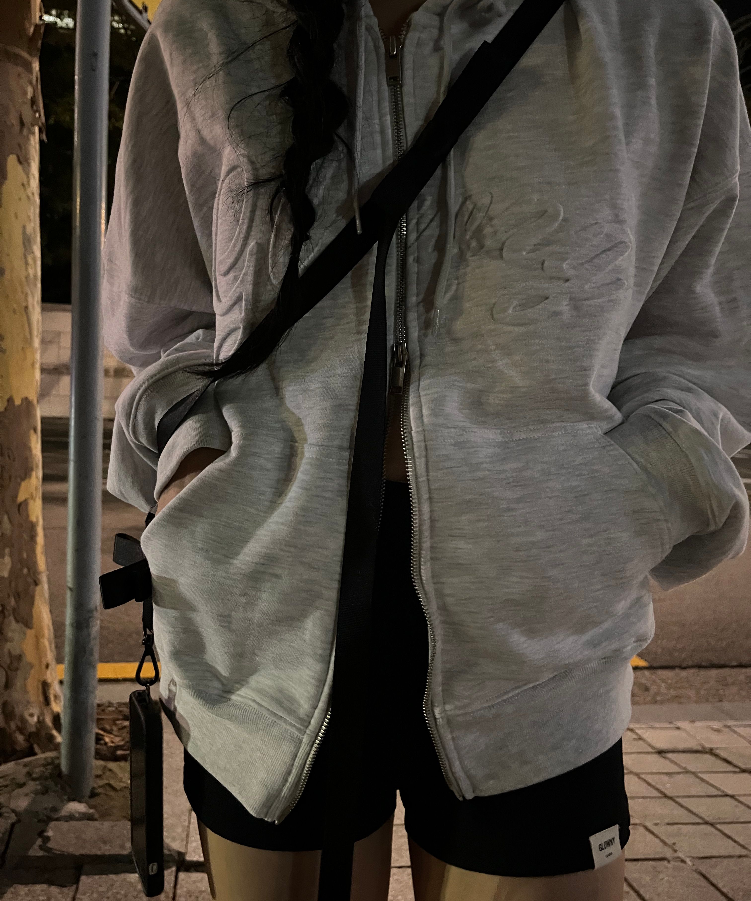 MUSINSA | GLOWNY JORDAN ZIP-UP HOODIE (WHITE)