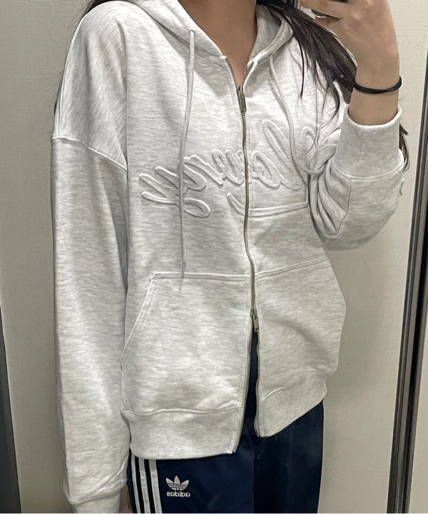 トップス GLOWNY JORDAN ZIP-UP HOODIE MUSINSA | GLOWNY JORDAN ZIP-UP HOODIE (WHITE)