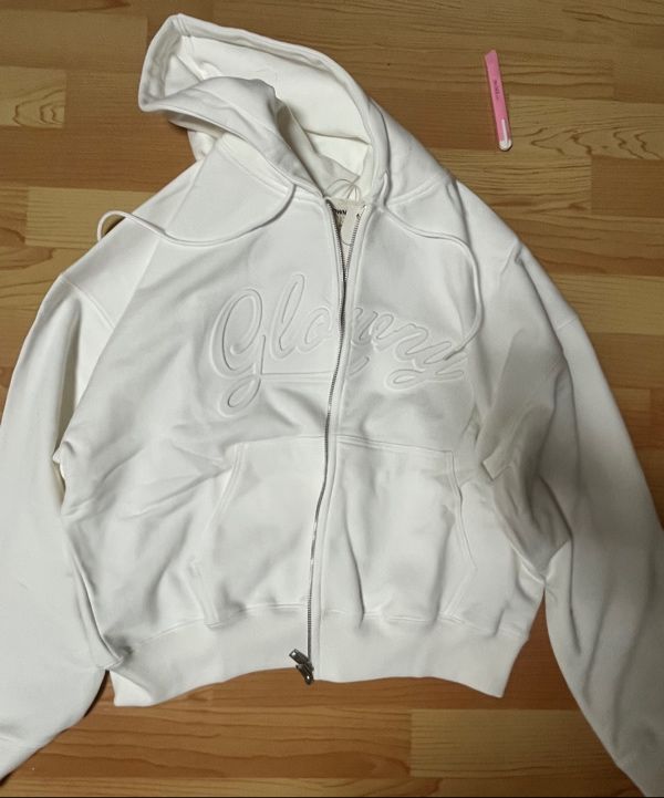 トップス GLOWNY JORDAN ZIP-UP HOODIE MUSINSA | GLOWNY JORDAN ZIP-UP HOODIE (WHITE)