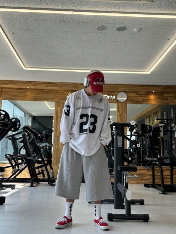 【EASY NO EASY】Snap Sweat Pants Bermuda Pants ★男女兼用★ MUSINSA | EASY NO EASY Snap 8-part Sweat Bermuda Pants - 2PACK