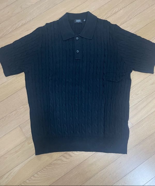 トップス stussy cable knit polo black 20ss Stussy Cable Mesh SS Polo - Black - 117089-0001 | OUTBACK Sylt