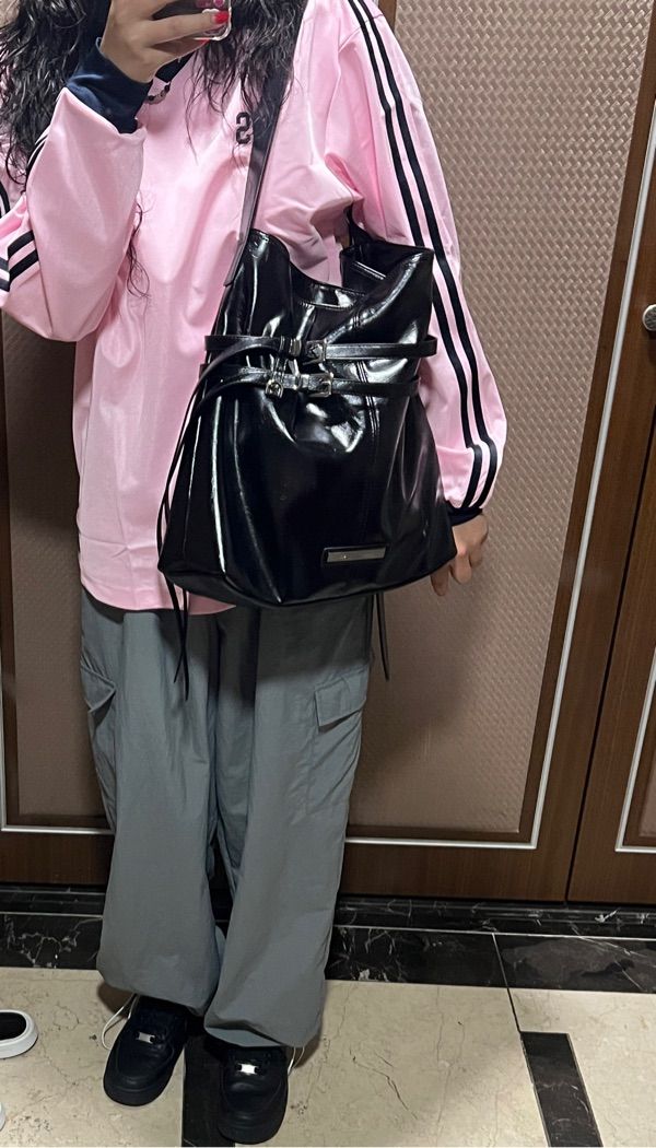 ★ SALE!! ★【Matin Kim】DOUBLE BELTED STRAP BIG BAG 210.jpg