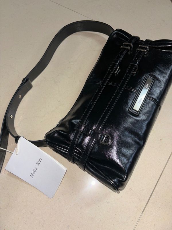 バッグ Makin Kim DOUBLE BELTED STRAP MINI BAG ☆MATIN KIM☆DOUBLE BELTED STRAP MINI BAG☆送料・関税込