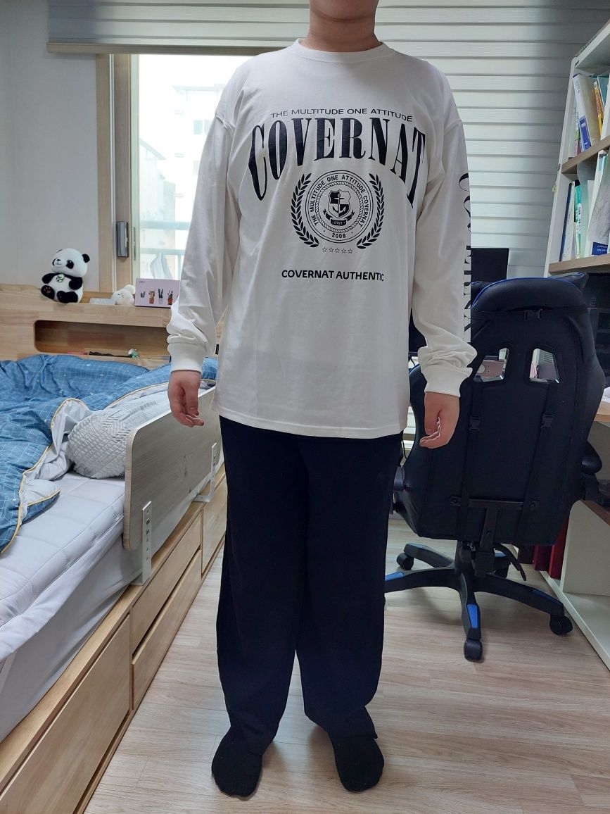 MUSINSA | COVERNAT Emblem Long Sleeve Black