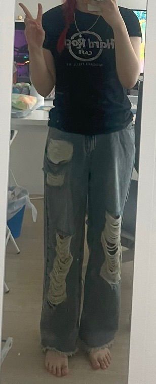 MUSINSA | FANCY CLUB [NF] Destroyed wide denim pants (BLUE)_