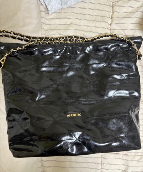 MUSINSA | ANOETIC ANC DRAW CHAIN SHOULDER BAG_BLACK